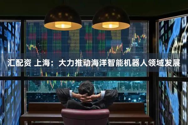 汇配资 上海：大力推动海洋智能机器人领域发展